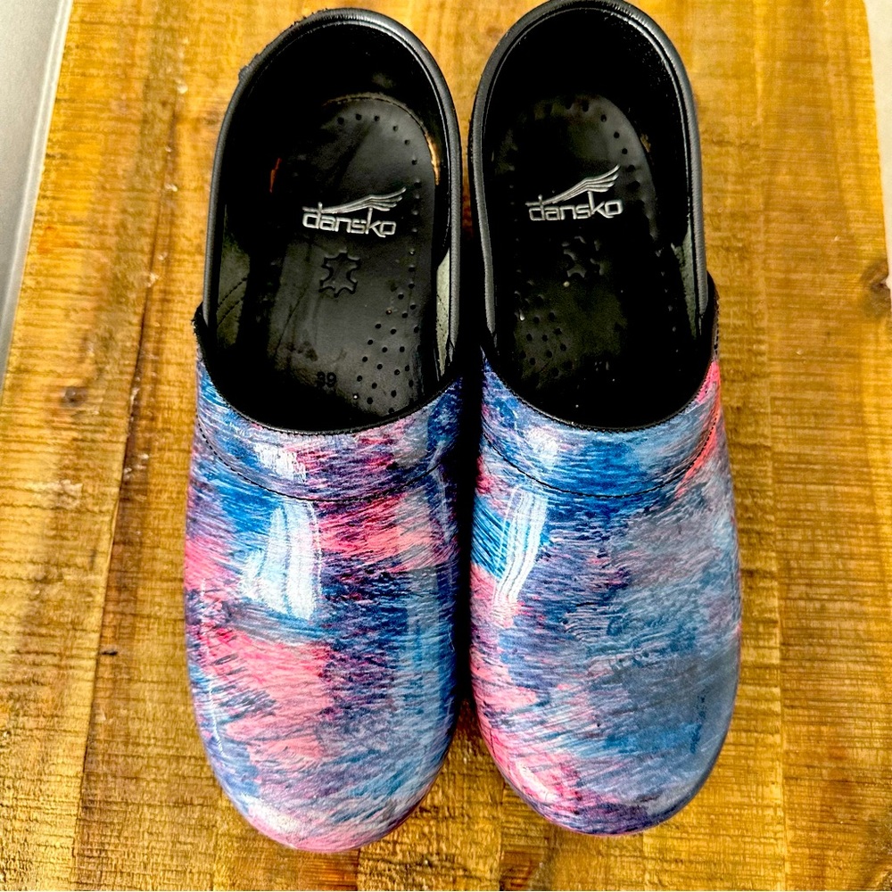 Women’s Dansko Cotton Candy Patent Leather Clog